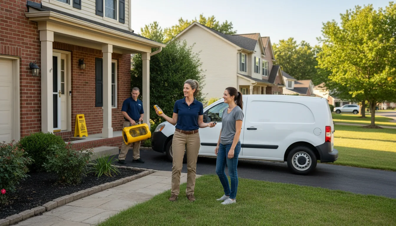 Residential water damage restoration in Metropolis, IL